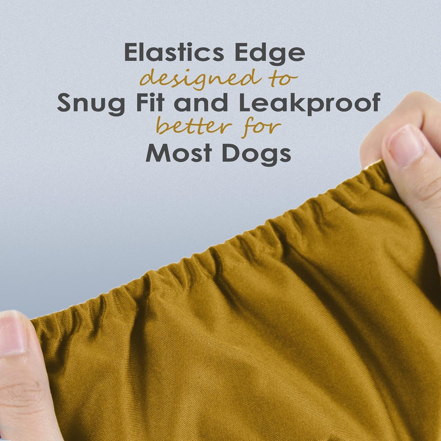Washable Male Dog Belly Wrap - Pack of 3 - (Gold,Black,Grey,X-Small)