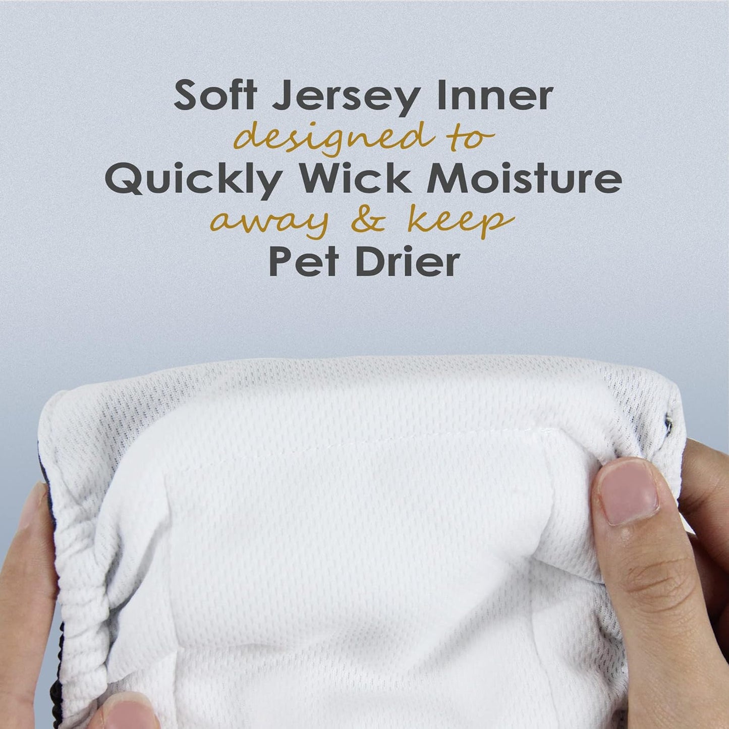 Washable Male Dog Belly Wrap - Pack of 3 - (Gold,Black,Grey,X-Small)